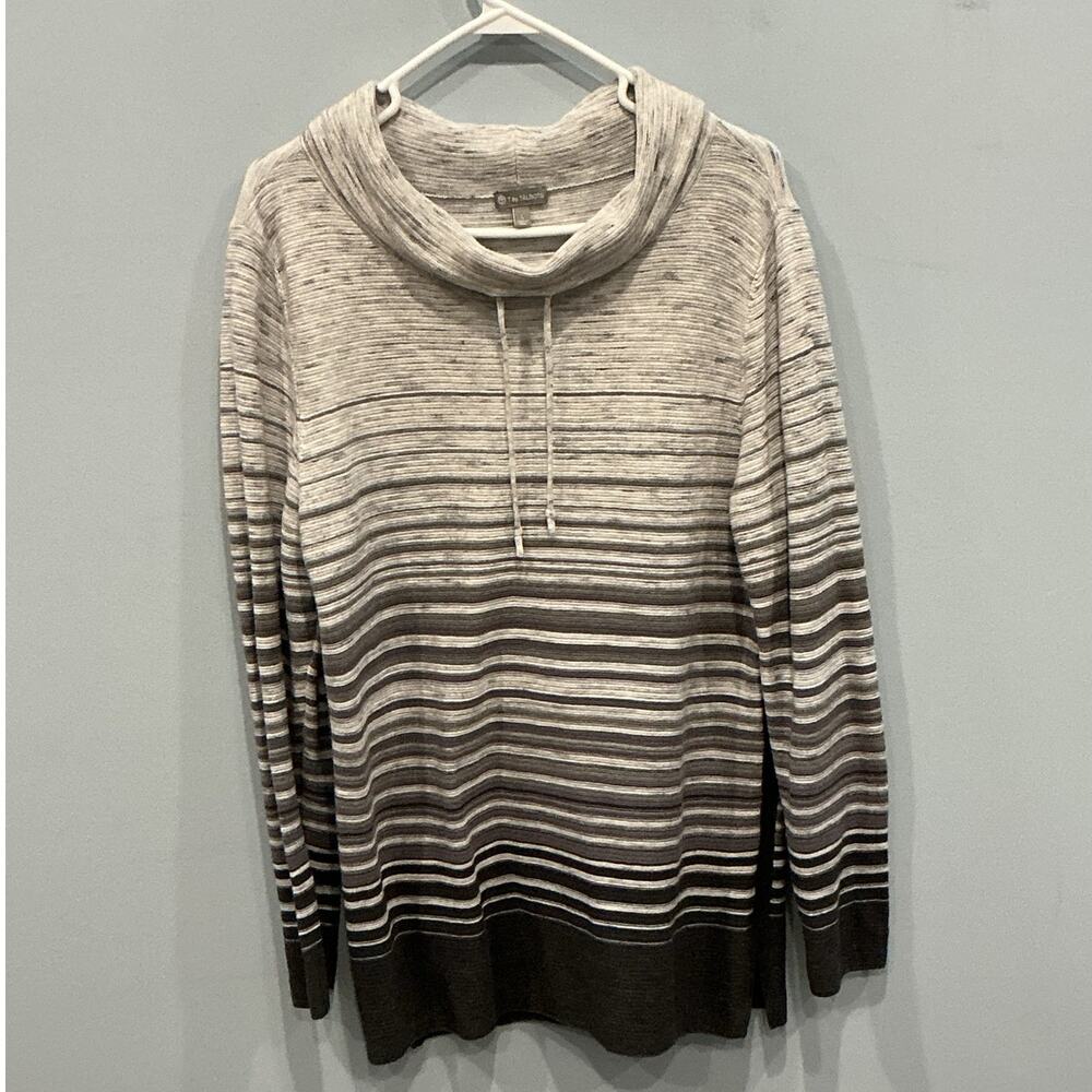 T By Talbots Drawstring Cowlneck Lightweight Swea… - image 4